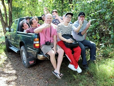 CMLocals Chiang Mai Locals Volunteer Non-O Visa volunteers enjoying local transportation journey in Chiang Mai
